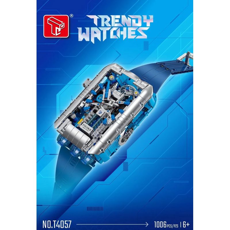 TYGOLL T4057 4057 ĐỒNG HỒ bộ đồ chơi xếp lắp ráp ghép mô hình Technic TRENDY WATCHES Kỹ Thuật Công Nghệ Cao Mô Hình Phương Tiện 1006 khối