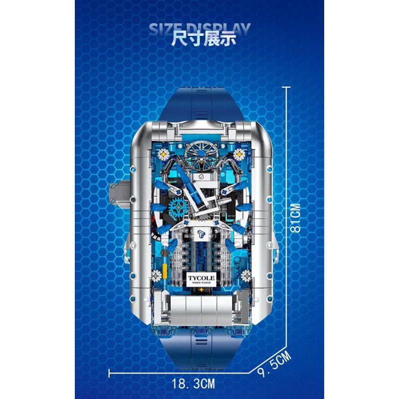 TYGOLL T4057 4057 ĐỒNG HỒ bộ đồ chơi xếp lắp ráp ghép mô hình Technic TRENDY WATCHES Kỹ Thuật Công Nghệ Cao Mô Hình Phương Tiện 1006 khối