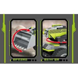 Kazi KY80466 80466 KỸ THUẬT HAI BỘ TẢI BIẾN ĐỔI TẤT CẢ CÁC PHƯƠNG TIỆN TẤN CÔNG HÀNG ĐẦU bộ đồ chơi xếp lắp ráp ghép mô hình City Thành Phố 388 khối