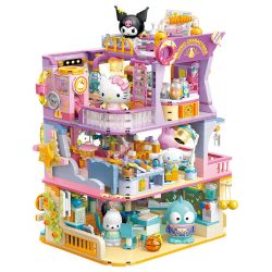 TOP TOY TC2067 2067 ĐẠI HỌC GIA ĐÌNH SANRIO PAUGANG DOG VÀ BALM MERIST VÀO BUỔI CHIỀU bộ đồ chơi xếp lắp ráp ghép mô hình 500 khối