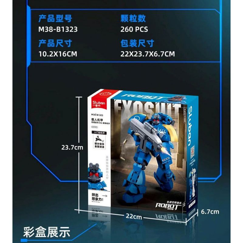 SLUBAN M38-B1323 B1323 1323 M38B1323 38-B1323 JAEGER QUỸ ĐẠO BOLTER bộ đồ chơi xếp lắp ráp ghép mô hình 260 khối