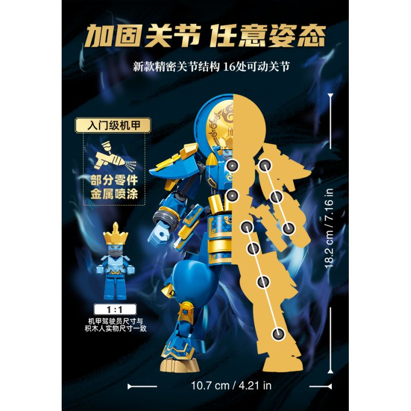 SLUBAN M38-B1371 B1371 1371 M38B1371 38-B1371 CÁC TƯỚNG ĐƯỢC PHONG THẦN TỨ CỦA TỘC QUỶ VUA DHRITA BIỂN NGHI LỄ bộ đồ chơi xếp lắp ráp ghép mô hình 269 khối