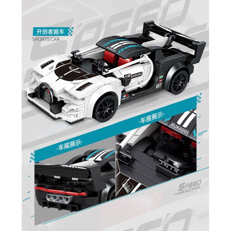 TOP TOY TC1719 1719 XE THỂ THAO TIÊN PHONG tỷ lệ 1:20 bộ đồ chơi xếp lắp ráp ghép mô hình Racers Đua Tốc Độ