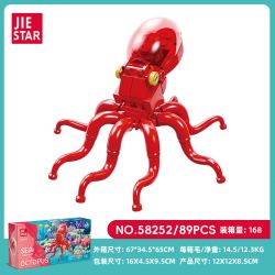 JIESTAR 58252 BẠCH TUỘC bộ đồ chơi xếp lắp ráp ghép mô hình Creator Sáng Tạo 89 khối