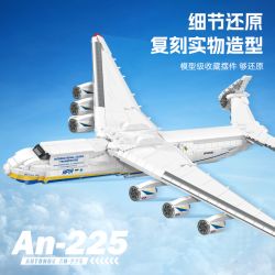 JIESTAR JJ9093 9093 MÁY BAY VẬN TẢI LỚN AN-225 1:135 tỷ lệ 1:135 bộ đồ chơi xếp lắp ráp ghép mô hình Creator Sáng Tạo 1728 khối