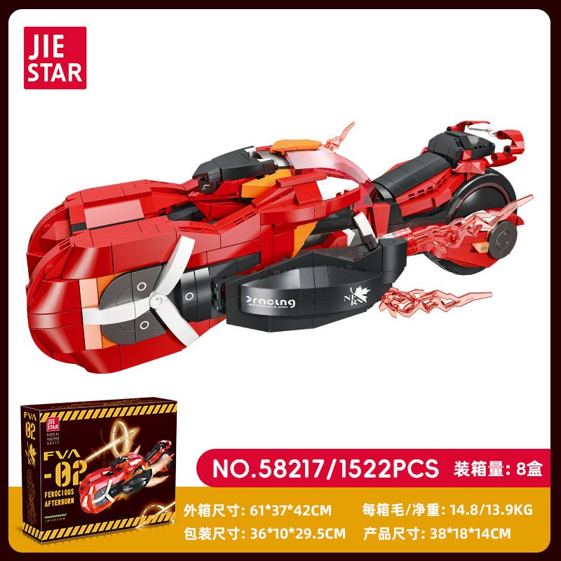 JIESTAR 58217 58216 KỴ BINH SẮT CHÍNH XÁC TIA SÉT THỨC TỈNH QUÁI VẬT CƯỜNG HÓA bộ đồ chơi xếp lắp ráp ghép mô hình 1522 khối