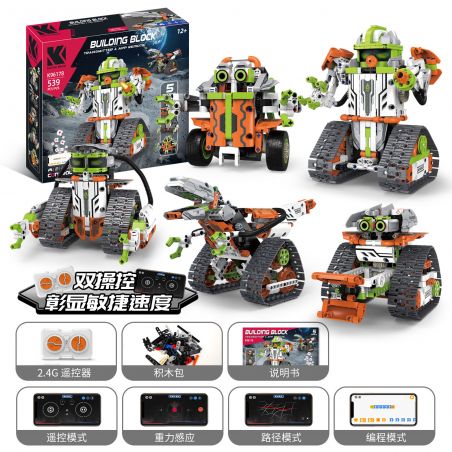 KAIYU KEEYEE WORLD K96178 96178 ĐỘI CỨU HỘ JEDI CÓ THỂ LẬP TRÌNH bộ đồ chơi xếp lắp ráp ghép mô hình Technic Kỹ Thuật Công Nghệ Cao Mô Hình Phương Tiện 539 khối
