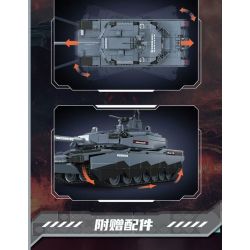MouldKing 20036 Mould King 20036 XE TĂNG CHIẾN ĐẤU CHỦ LỰC ABRAMS-X bộ đồ chơi xếp lắp ráp ghép mô hình Military Army Quân Sự Bộ Đội 1192 khối