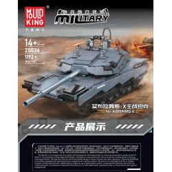 MouldKing 20036 Mould King 20036 XE TĂNG CHIẾN ĐẤU CHỦ LỰC ABRAMS-X bộ đồ chơi xếp lắp ráp ghép mô hình Military Army Quân Sự Bộ Đội 1192 khối