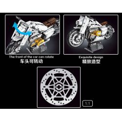 TYGOLL T4055 4055 XE MÁY R18 tỷ lệ 1:5 bộ đồ chơi xếp lắp ráp ghép mô hình Technic Kỹ Thuật Công Nghệ Cao Mô Hình Phương Tiện 1672 khối