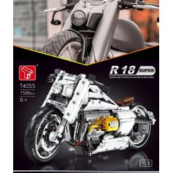 TYGOLL T4055 4055 XE MÁY R18 tỷ lệ 1:5 bộ đồ chơi xếp lắp ráp ghép mô hình Technic Kỹ Thuật Công Nghệ Cao Mô Hình Phương Tiện 1672 khối