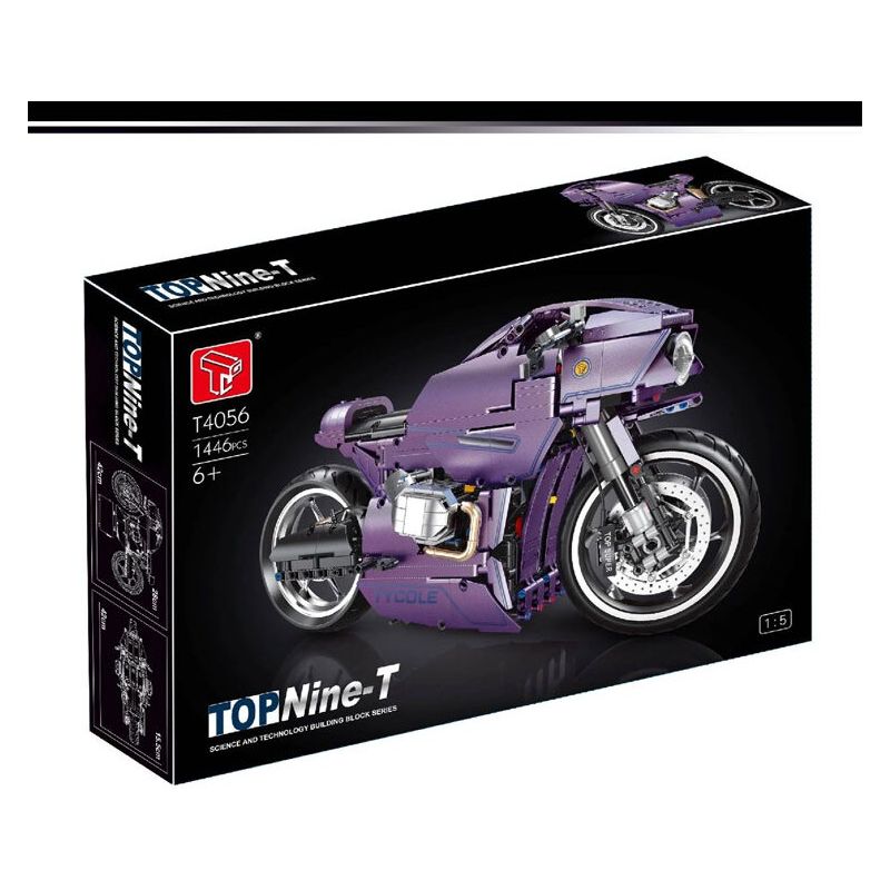 TYGOLL T4056 4056 XE MÁY CHÍN-T tỷ lệ 1:5 bộ đồ chơi xếp lắp ráp ghép mô hình Technic Kỹ Thuật Công Nghệ Cao Mô Hình Phương Tiện 1446 khối