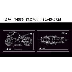 TYGOLL T4056 4056 XE MÁY CHÍN-T tỷ lệ 1:5 bộ đồ chơi xếp lắp ráp ghép mô hình Technic Kỹ Thuật Công Nghệ Cao Mô Hình Phương Tiện 1446 khối