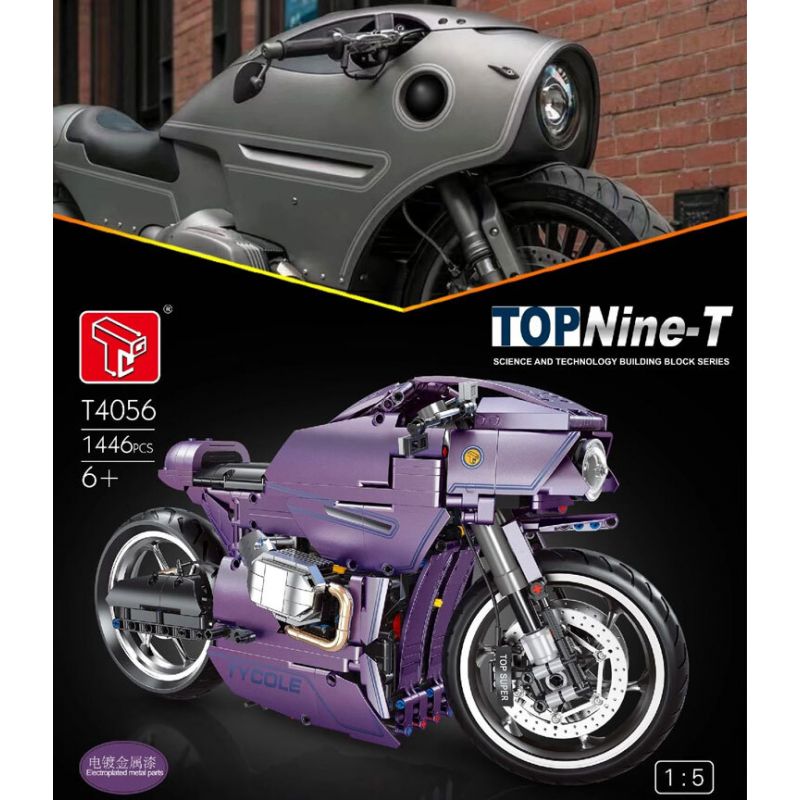 TYGOLL T4056 4056 XE MÁY CHÍN-T tỷ lệ 1:5 bộ đồ chơi xếp lắp ráp ghép mô hình Technic Kỹ Thuật Công Nghệ Cao Mô Hình Phương Tiện 1446 khối