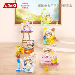 JAKI HK901 BÓNG ANH ĐÀO HỘP MÙ MEOW bộ đồ chơi xếp lắp ráp ghép mô hình Movie & Game Phim Và Trò Chơi