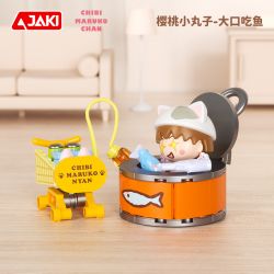 JAKI HK901 BÓNG ANH ĐÀO HỘP MÙ MEOW bộ đồ chơi xếp lắp ráp ghép mô hình Movie & Game Phim Và Trò Chơi