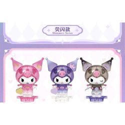 TOP TOY TC3301 3301 KUROMI LOVE STARRY NIGHT MINIFIGURE TÚI MÙ bộ đồ chơi xếp lắp ráp ghép mô hình Collectable Minifigures KUROMI STAR AND MOON Búp Bê Sưu Tầm