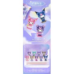 TOP TOY TC3301 3301 KUROMI LOVE STARRY NIGHT MINIFIGURE TÚI MÙ bộ đồ chơi xếp lắp ráp ghép mô hình Collectable Minifigures KUROMI STAR AND MOON Búp Bê Sưu Tầm