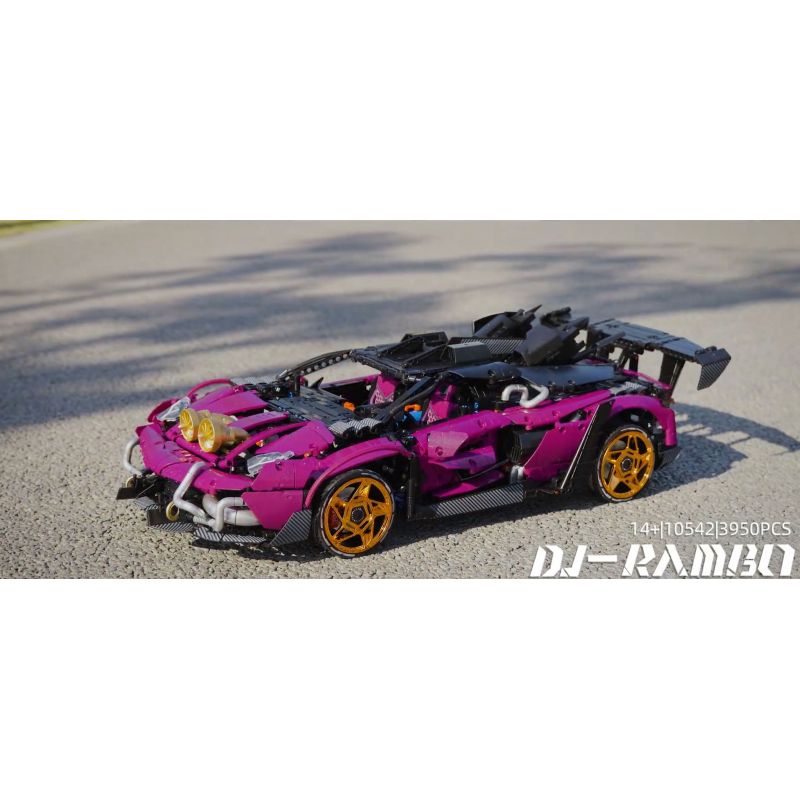  Lingrui Model Jimu Liangpin 10542 Xếp hình lắp ráp ghép mô hình Thay đổi vụ nổ SVJ 1: 8