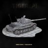 QuanGuan 100302 Quan Guan 100302 XE CHỈ HUY BỌC THÉP TIGER 1:28 tỷ lệ 1:28 bộ đồ chơi xếp lắp ráp ghép mô hình Military Army TIGER [P] PZ.BEF.WG VI Quân Sự Bộ Đội 1498 khối