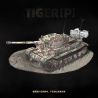 QuanGuan 100302 Quan Guan 100302 XE CHỈ HUY BỌC THÉP TIGER 1:28 tỷ lệ 1:28 bộ đồ chơi xếp lắp ráp ghép mô hình Military Army TIGER [P] PZ.BEF.WG VI Quân Sự Bộ Đội 1498 khối