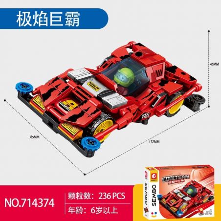 SEMBO 714374 JIWEI NỔI TIẾNG ĐỘI NGŨ TUYỆT VỜI POLAR FLAME MACROMEY MACIA bộ đồ chơi xếp lắp ráp ghép mô hình Movie & Game Phim Và Trò Chơi 236 khối