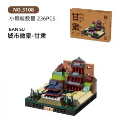WANGE LIGAO DR.LUCK 3108 TOÀN CẢNH THÀNH PHỐ CAM TÚC bộ đồ chơi xếp lắp ráp ghép mô hình Architecture CITY MICROCOSM Công Trình Kiến Trúc 236 khối