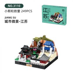 WANGE LIGAO DR.LUCK 3110 PHONG CẢNH VI MÔ ĐÔ THỊ JIANGSU bộ đồ chơi xếp lắp ráp ghép mô hình Architecture CITY MICROCOSM Công Trình Kiến Trúc 249 khối