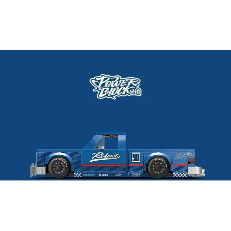 PINBO PB8841 8841 XE ĐÓN TOROUE TITANS STREET FURY tỷ lệ 1:32 bộ đồ chơi xếp lắp ráp ghép mô hình Racers PICKUP TRUCKS Đua Tốc Độ