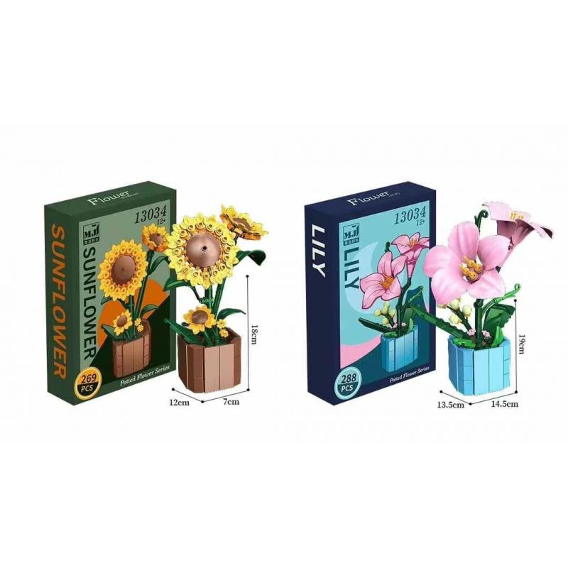 BEAUTY AND 13034 HOA bộ đồ chơi xếp lắp ráp ghép mô hình Creator Sáng Tạo