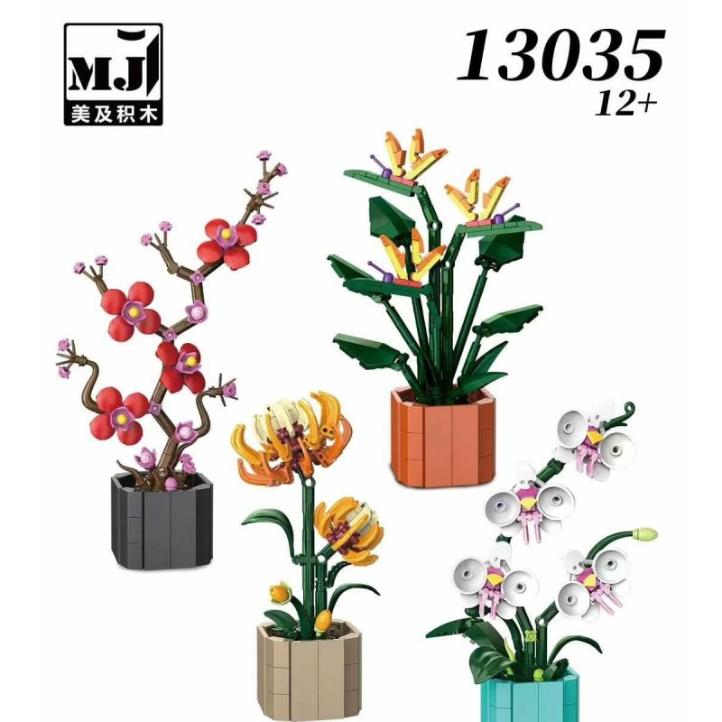 BEAUTY AND 13035 CÂY CHẬU bộ đồ chơi xếp lắp ráp ghép mô hình Creator Sáng Tạo