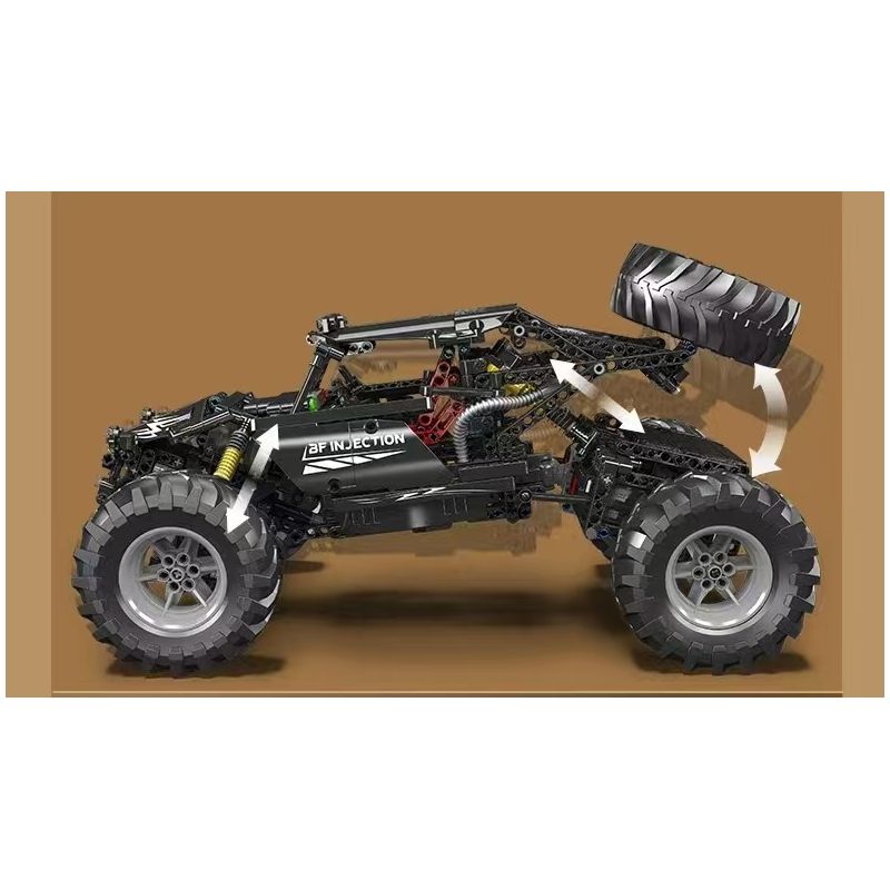 MouldKing 18038 Mould King 18038 BUGGY FOOT OFF -ROAD RACING bộ đồ chơi xếp lắp ráp ghép mô hình Technic Kỹ Thuật Công Nghệ Cao Mô Hình Phương Tiện 1016 khối