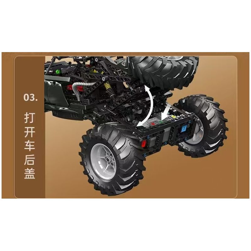 MouldKing 18038 Mould King 18038 BUGGY FOOT OFF -ROAD RACING bộ đồ chơi xếp lắp ráp ghép mô hình Technic Kỹ Thuật Công Nghệ Cao Mô Hình Phương Tiện 1016 khối