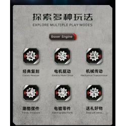 MouldKing 10193 Mould King 10193 ĐỘNG CƠ ĐỐI ĐỈNH NẰM NGANG bộ đồ chơi xếp lắp ráp ghép mô hình Technic Kỹ Thuật Công Nghệ Cao Mô Hình Phương Tiện 609 khối