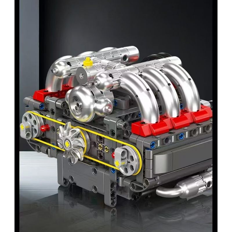 MouldKing 10193 Mould King 10193 ĐỘNG CƠ ĐỐI ĐỈNH NẰM NGANG bộ đồ chơi xếp lắp ráp ghép mô hình Technic Kỹ Thuật Công Nghệ Cao Mô Hình Phương Tiện 609 khối