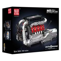MouldKing 10203 Mould King 10203 MB CAR V8 ENGINE GEARBOX bộ đồ chơi xếp lắp ráp ghép mô hình Technic Kỹ Thuật Công Nghệ Cao Mô Hình Phương Tiện 1169 khối