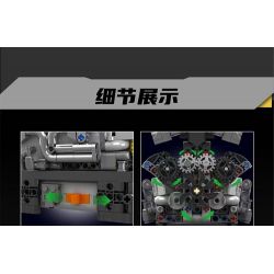 MouldKing 10205 Mould King 10205 RR ĐỘNG CƠ XE HƠI SANG TRỌNG V12 bộ đồ chơi xếp lắp ráp ghép mô hình Technic RR LUXURY CAR V12 ENGINE Kỹ Thuật Công Nghệ Cao Mô Hình Phương Tiện 733 khối
