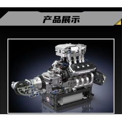 MouldKing 10206 Mould King 10206 XE THỂ THAO MCL SỬ DỤNG ĐỘNG CƠ V8 bộ đồ chơi xếp lắp ráp ghép mô hình Technic MCL SUPERCAR V8 ENGINE Kỹ Thuật Công Nghệ Cao Mô Hình Phương Tiện 737 khối