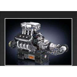 MouldKing 10206 Mould King 10206 XE THỂ THAO MCL SỬ DỤNG ĐỘNG CƠ V8 bộ đồ chơi xếp lắp ráp ghép mô hình Technic MCL SUPERCAR V8 ENGINE Kỹ Thuật Công Nghệ Cao Mô Hình Phương Tiện 737 khối