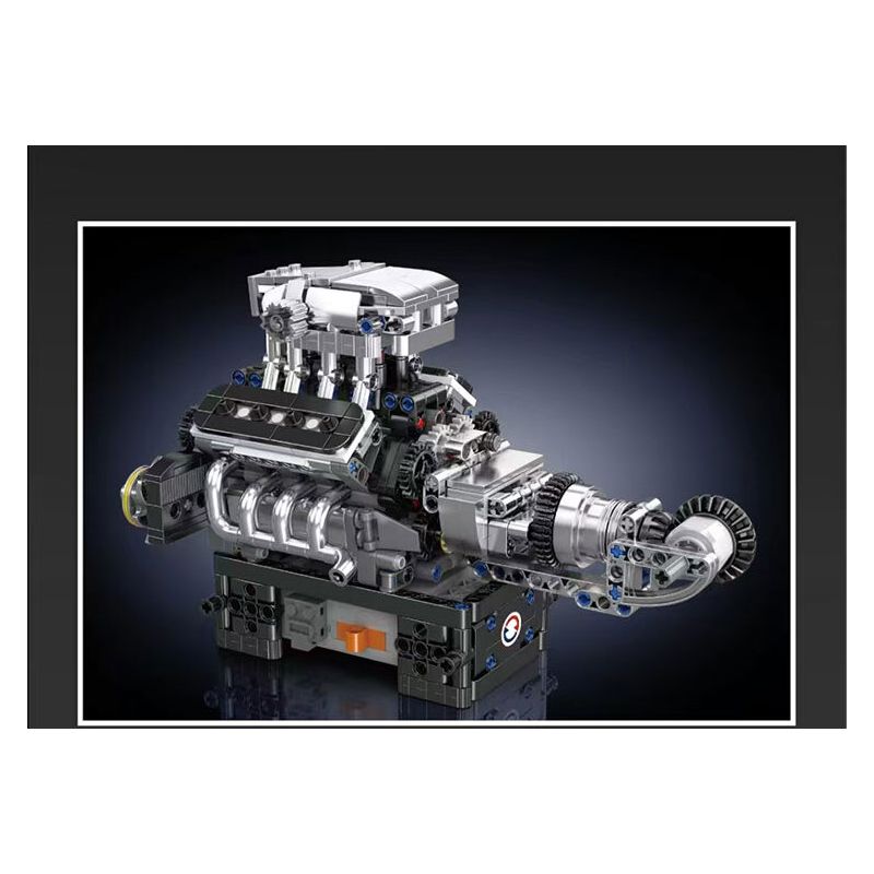 MouldKing 10206 Mould King 10206 XE THỂ THAO MCL SỬ DỤNG ĐỘNG CƠ V8 bộ đồ chơi xếp lắp ráp ghép mô hình Technic MCL SUPERCAR V8 ENGINE Kỹ Thuật Công Nghệ Cao Mô Hình Phương Tiện 737 khối