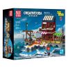 MouldKing 10110 Mould King 10110 BẾN TÀU ĐÁNH CÁ bộ đồ chơi xếp lắp ráp ghép mô hình Creator FISHING BOAT DOCK Sáng Tạo 800 khối