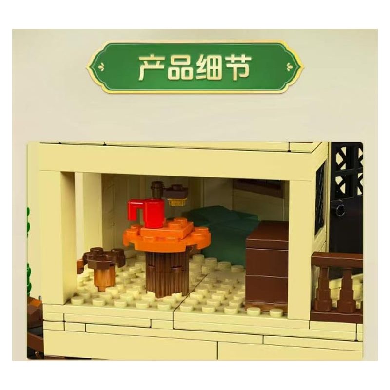 MouldKing 24072 Mould King 24072 MIỀN TÂY HOANG DÃ QUÁN BAR bộ đồ chơi xếp lắp ráp ghép mô hình Western WILD WEST SALOOM Trung Cổ 800 khối