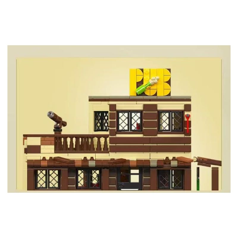 MouldKing 24072 Mould King 24072 MIỀN TÂY HOANG DÃ QUÁN BAR bộ đồ chơi xếp lắp ráp ghép mô hình Western WILD WEST SALOOM Trung Cổ 800 khối