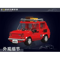 MouldKing 24074 Mould King 24074 CUỘC PHIÊU LƯU NGOÀI TRỜI FIAT 126P bộ đồ chơi xếp lắp ráp ghép mô hình City FIAT 126P OUTDOOR ADVENTURE Thành Phố 393 khối