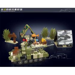 MouldKing 24073 Mould King 24073 TRẠI NGHỈ XE TĂNG T-72B3 bộ đồ chơi xếp lắp ráp ghép mô hình Military Army T-72B3 TANK REST CAMP Quân Sự Bộ Đội 513 khối