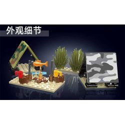 MouldKing 24073 Mould King 24073 TRẠI NGHỈ XE TĂNG T-72B3 bộ đồ chơi xếp lắp ráp ghép mô hình Military Army T-72B3 TANK REST CAMP Quân Sự Bộ Đội 513 khối