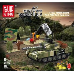 MouldKing 24073 Mould King 24073 TRẠI NGHỈ XE TĂNG T-72B3 bộ đồ chơi xếp lắp ráp ghép mô hình Military Army T-72B3 TANK REST CAMP Quân Sự Bộ Đội 513 khối