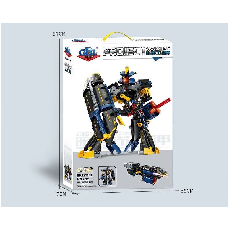 GBL KY1129 1129 MECHA PHẢN BỘI BÓNG TỐI bộ đồ chơi xếp lắp ráp ghép mô hình Technic Kỹ Thuật Công Nghệ Cao Mô Hình Phương Tiện 489 khối