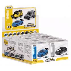 KOZOSHA 2208-10 8 XE bộ đồ chơi xếp lắp ráp ghép mô hình Racers Đua Tốc Độ