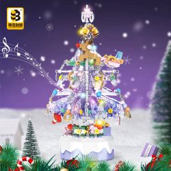 CO-CREATION JKC7411 7411 HỘP NHẠC GIÁNG SINH bộ đồ chơi xếp lắp ráp ghép mô hình Creator Sáng Tạo 738 khối